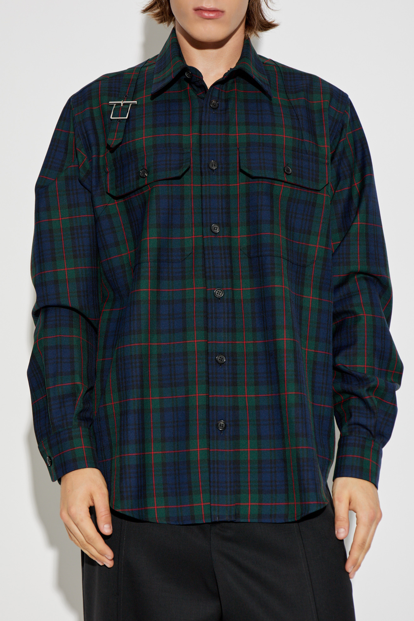 【送料&関税込】Alexander McQueen Check Pattern Distressed J Alexander McQueen Check Pattern Distressed Jumper – Cettire
